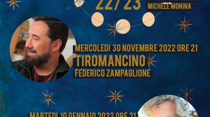 Torna a Seregno “Il Circolo delle 12 Lune”: due incontri, tra parole e musica, con Federico Zampaglione e Niccolò Fabi il 30 novembre e il 10 gennaio al Teatro San Rocco