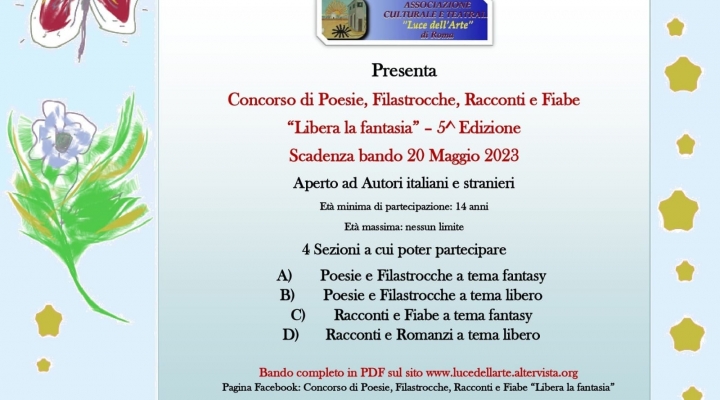 Concorso di Poesie, Filastrocche, Racconti e Fiabe 