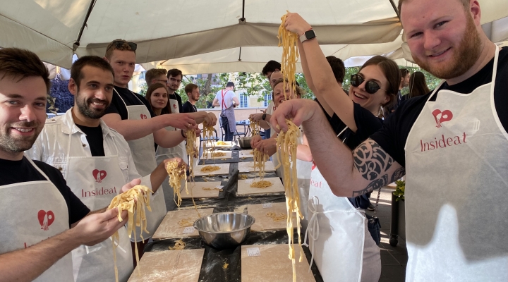 Food team building e cene aziendali a Roma organizzati da Insideat