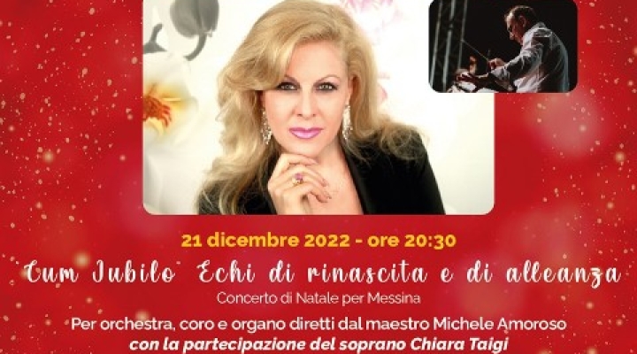 CHIARA TAIGI IN CONCERTO AL DUOMO DI MESSINA - 21 DICEMBRE 2022  ORE 20:30