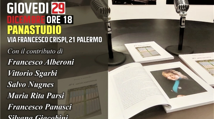 La Prof.ssa Irene Catarella al Panastudio di Palermo per presentare il suo libro #Cantoanima