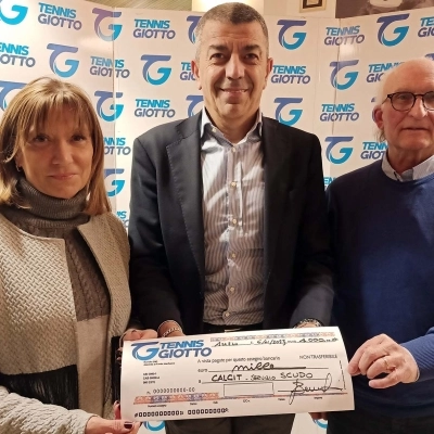 Il Tennis Giotto ha donato 1.000 euro al Progetto Scudo del Calcit