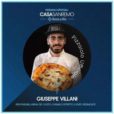 Giuseppe Villani torna a Casa Sanremo come pizzaiolo Ufficiale 2023