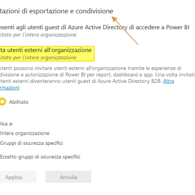 Come condividere report di Power BI con utenti esterni