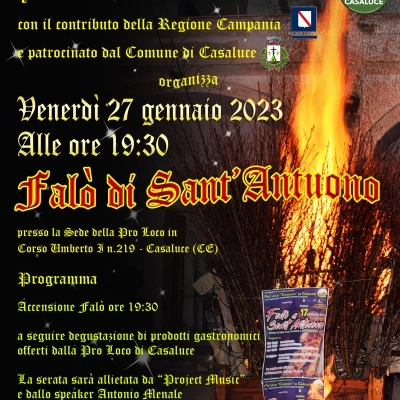 FALÒ DI SANT’ANTUONO “RINVIATO DI 10 GIORNI”