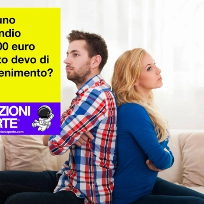 Con uno Stipendio di 1200 euro quanto devo di Mantenimento?