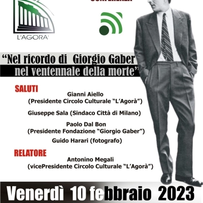 Circolo Culturale “L’Agorà”: in ricordo del Signor G.