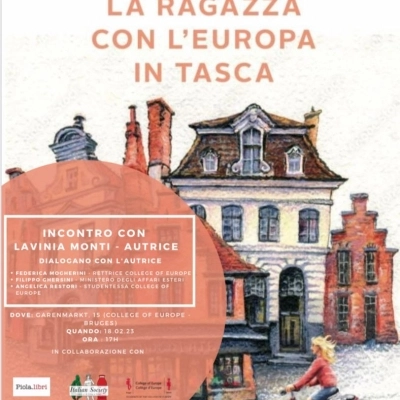 ‘La ragazza con l’Europa in tasca’ al Collegio d’Europa di Bruges il 18 febbraio,  in un incontro su formazione e relazioni internazionali 