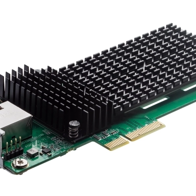 ASUSTOR presenta AS-T10G3, una scheda di rete  10 GbE dotata di due slot M.2 per unità SSD NVMe