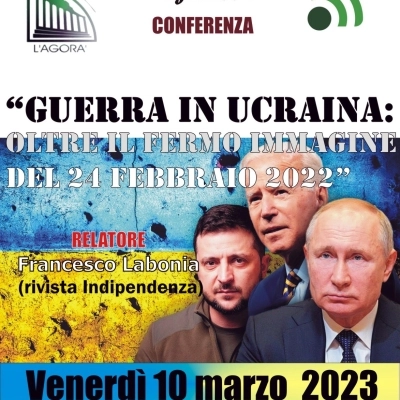 Circolo Culturale “L’Agorà”: incontro sulla guerra in Ucraina