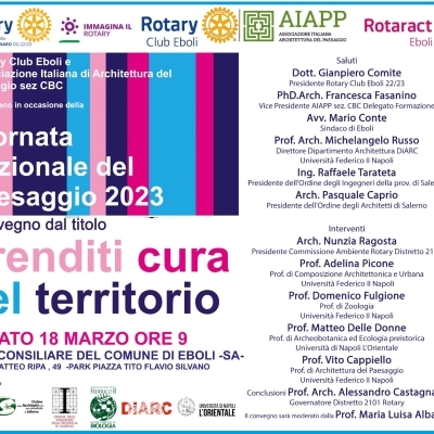 Eboli. Convegno dal titolo: Prenditi cura del territorio. 