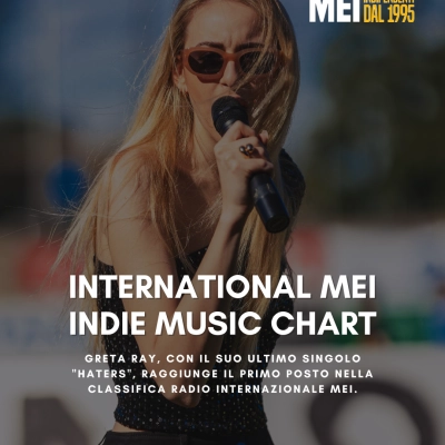 GRETA RAY AL PRIMO POSTO NELLA CLASSIFICA RADIO INTERNAZIONALE “MEI”