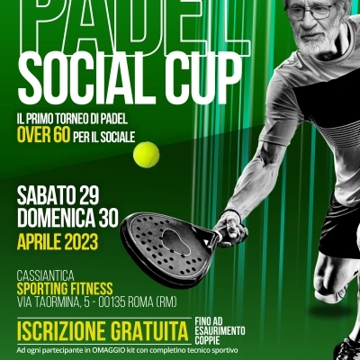 AL VIA A ROMA LA PRIMA EDIZIONE DELLA PADEL SOCIAL CUP, TORNEO DI PADEL DEDICATO ALLA TERZA ETÀ