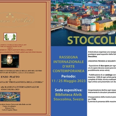 Sbarca in Svezia l’Arte del socio della Pro Loco di Casaluce, Prof. Vincenzo PIATTO