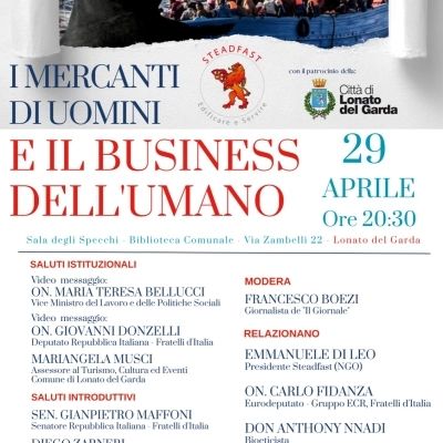 Convegno: I mercanti di uomini e il business dell'umano