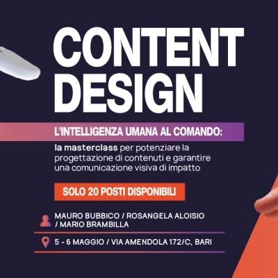 A Bari la masterclass sul Content Design