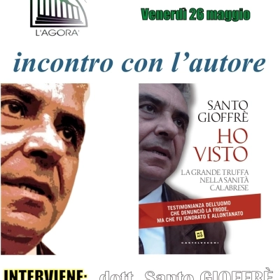 Il dott. Santo Gioffrè ospite del Circolo Culturale “L’Agorà”  