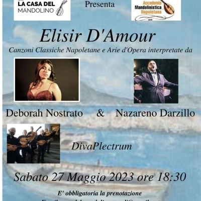 ELISIR D'AMOUR, DEBORAH NOSTRATO, NAZARENO DARZILLO E DIVAPLECTRUM IN CONCERTO