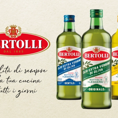 Il NUOVO BERTOLLI: STILE RINNOVATO, QUALITÀ IMMUTATA PER L’OLIO D’OLIVA PIÙ VENDUTO AL MONDO