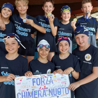 La Chimera Nuoto è settima alla finale regionale degli Esordienti B