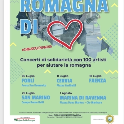 Romagna di cuore concerto per gli alluvionati :La cantante Muriel Mamusi tra gli ospiti