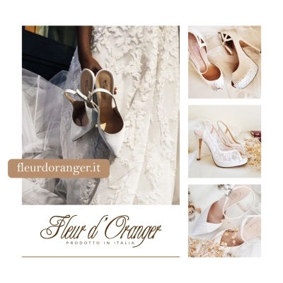 Scarpe da sposa italiane Fleur d'Oranger Eleganza e Raffinatezza