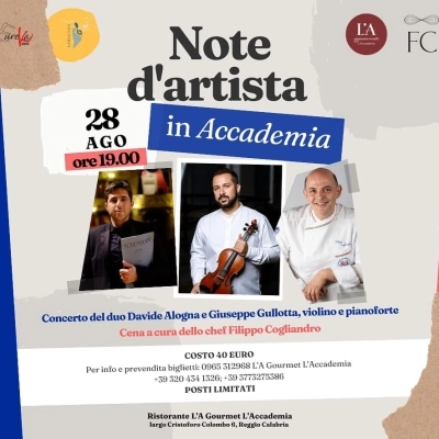 NOTE D'ARTISTA ALL'ACCADEMIA GOURMET DI REGGIO CALABRIA