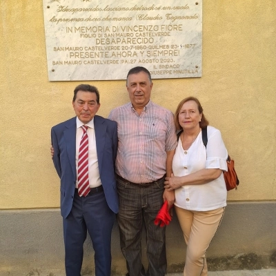 San Mauro Castelverde ricorda Vicenzo Fiore, desaparecido in Argentina