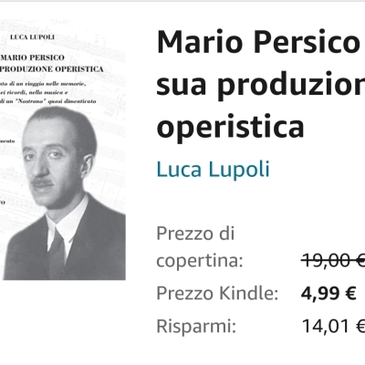 Mario Persico un musicista da riscoprire nel saggio di Luca Lupoli