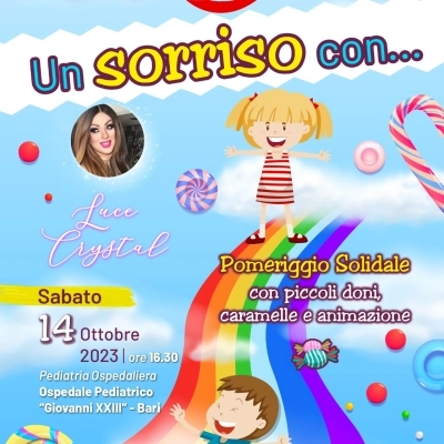 Un sorriso con Luce Crystal: evento benefico all'ospedale pediatrico Giovanni XXIII a Bari