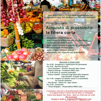 Ciclo di Seminari organizzato da Agro Camera e Arga Lazio