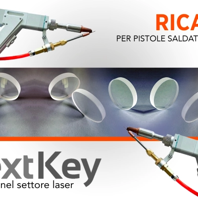 Vetrini di ricambio per pistole di saldatura laser manuali