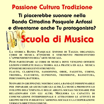  TAGGIA Banda Musicale Pasquale Anfossi Corsi di Strumento