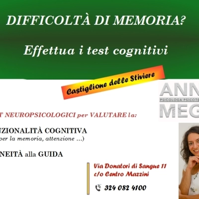 Difficoltà di memoria? Inquadramento tramite Neurologo o Geriatra e test neuropsicologici