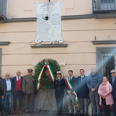 Brusciano Corona di Alloro Caduti in Guerra 4 Novembre 2023. (Antonio Castaldo)