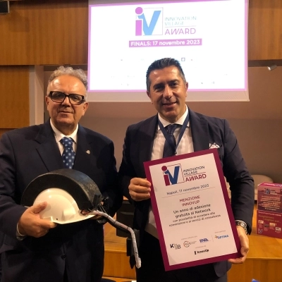 Ineltec partecipa ad Innovation Village Award e vince la prestigiosa Menzione Speciale Innovup riservata al progetto di innovazione sostenibile InHelmet