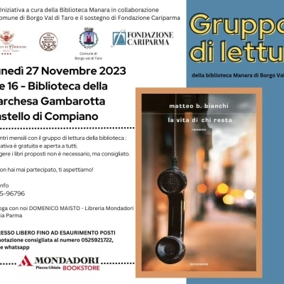 Salotto letterario al Castello di Compiano (PR): lunedì 27 novembre letture e tè caldo