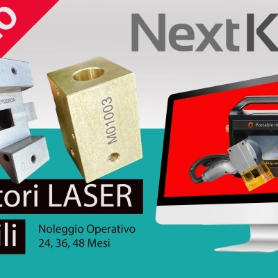 Noleggio operativo di marcatori laser portatili per metallo e plastica