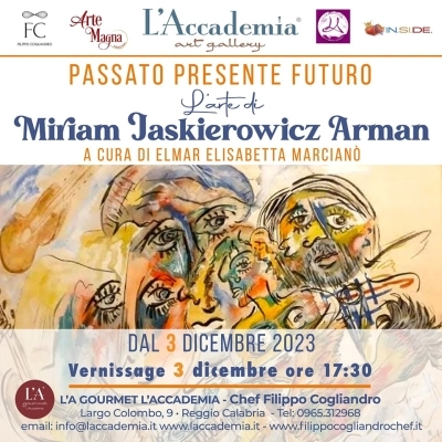 Vernissage della mostra di Miriam Jaskierowicz Arman a L'Accademia Art Gallery