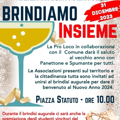 BRINDIAMO INSIEME alla vigilia di Capodanno - Premiazione vincitori del Premio Letterario “Bianca Messina”