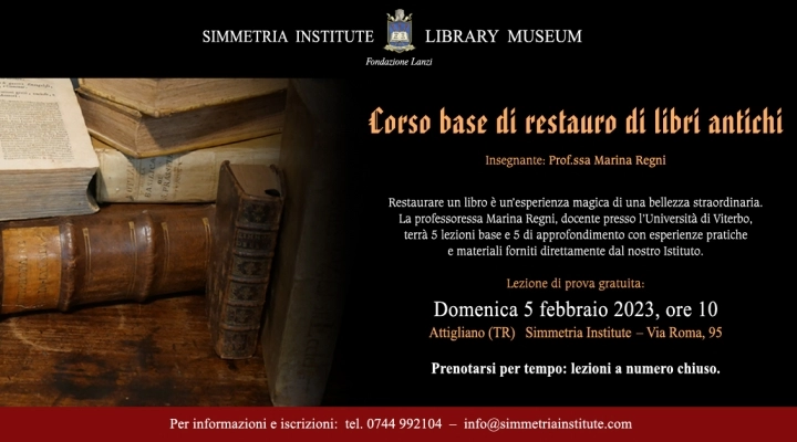 Restauro libri antichi – Corso base