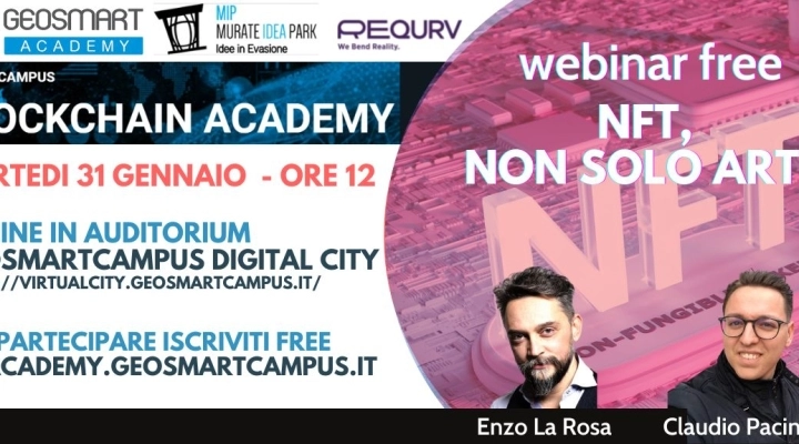 La Geosmartcampus Blockchain Academy presenta il Webinar 