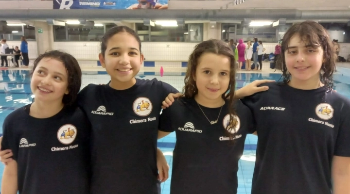 La Chimera Nuoto ha debuttato nel campionato regionale di sincronizzato 