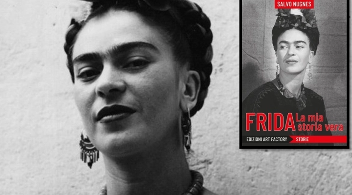 Silvana Giacobini alla presentazione dell’ ultimo libro di Salvo Nugnes  “Frida la mia storia vera” presso l’Antico Caffè San Marco 