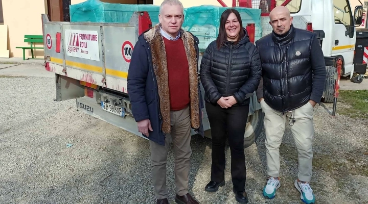 Duecentocinquanta metri di pavimenti donati dalla Sgrevi alla Casa Pia