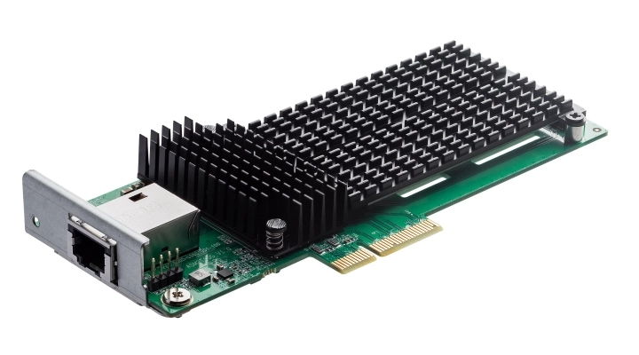 ASUSTOR presenta AS-T10G3, una scheda di rete  10 GbE dotata di due slot M.2 per unità SSD NVMe