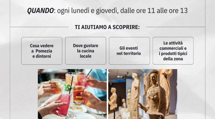 Apertura Punto Informazioni Turistiche a Pomezia