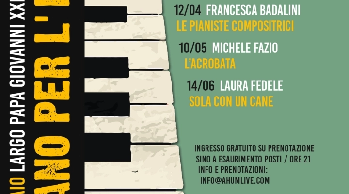 Al via il 15 marzo a Settimo Milanese la nuova edizione della rassegna “Parole al vento”: quattro lezioni-concerto con i pianisti Umberto Petrin, Francesca Badalini, Michele Fazio e Laura Fedele