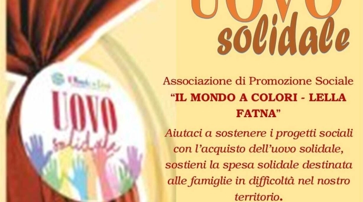 Dopo il progetto Uovo Solidale al via l'iniziativa 