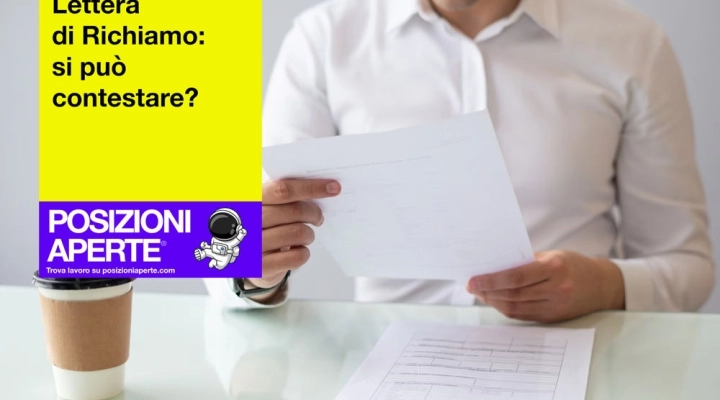 Lettera di Richiamo: si può contestare?